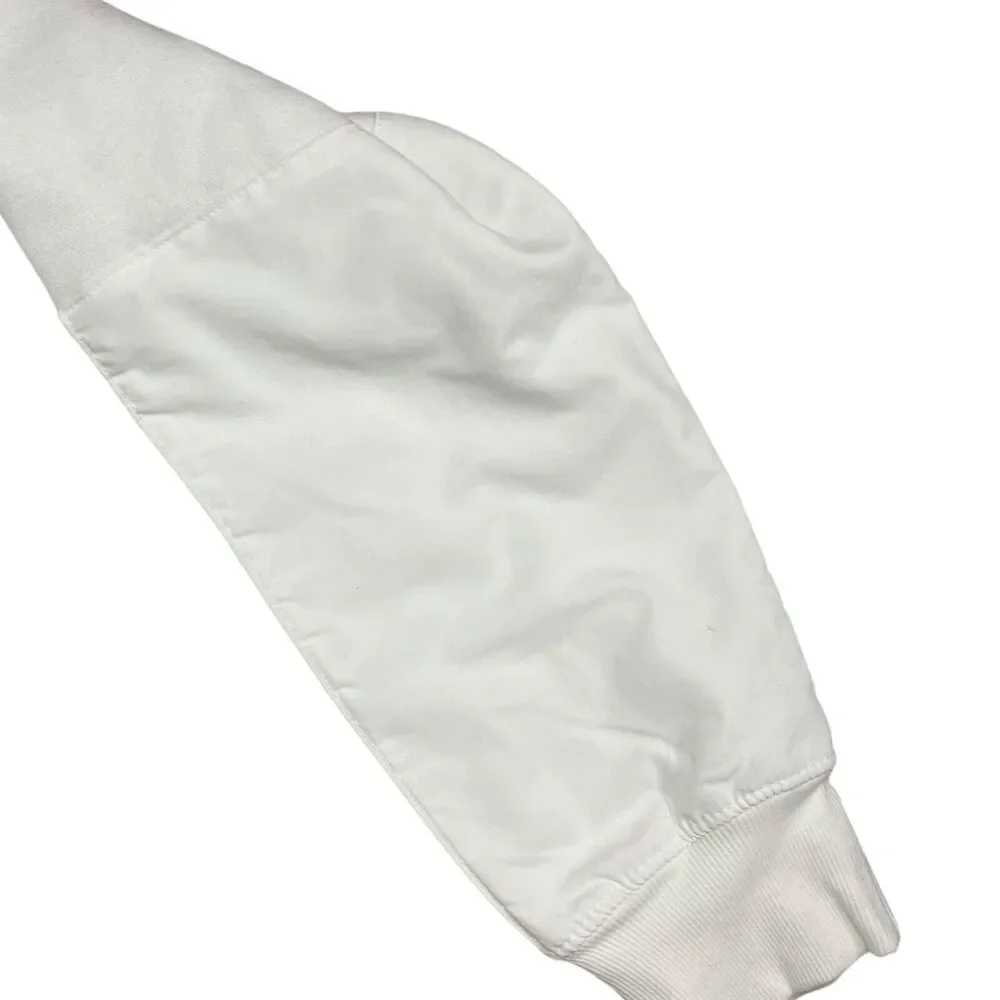 The North Face Sweatshirt Mens XL White Fleece Green Spellout Outdoors Logo‎